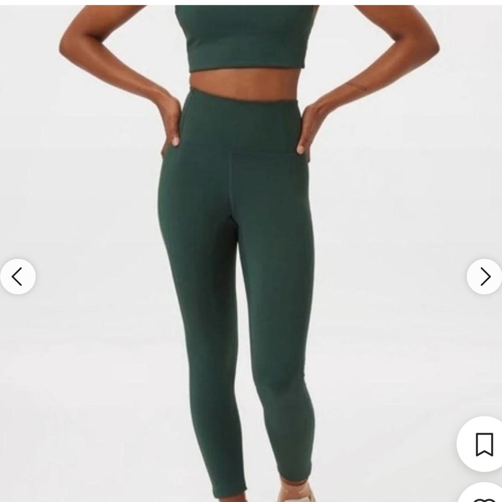 girlfriend collective Forest Green Leggings